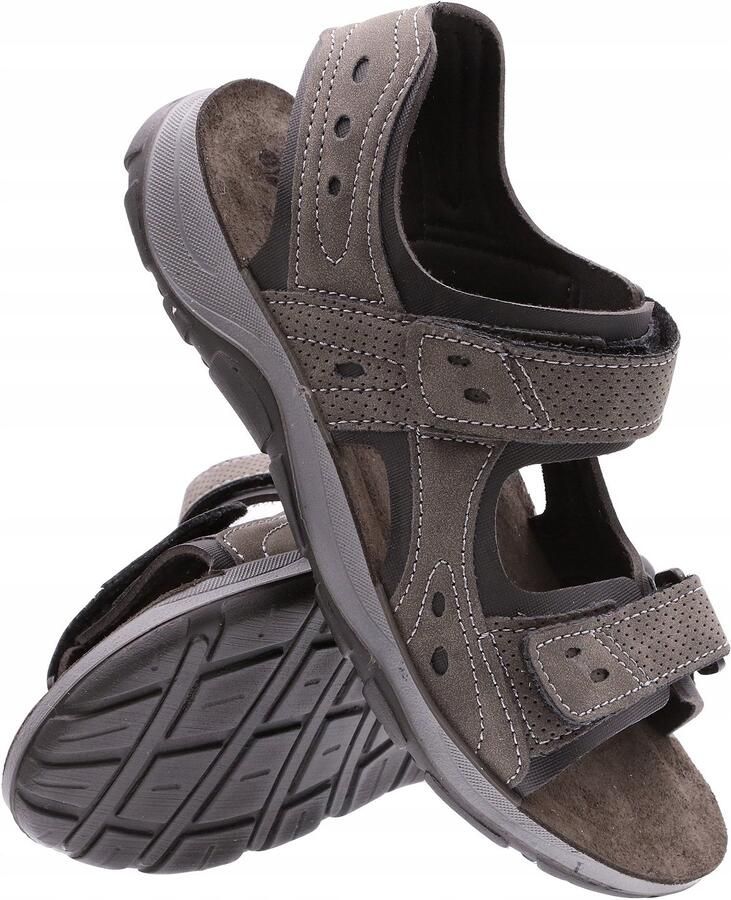 Inblu Heren Sandalen IN-TO-08 Comfortabele Leren Inlegzool