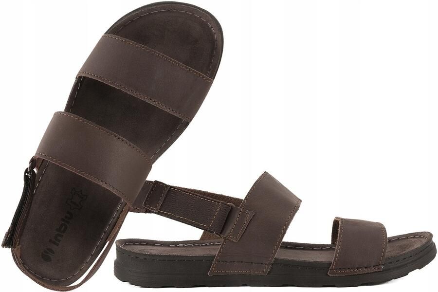 Inblu Heren Sandalen Leer Bruin CR0004AU
