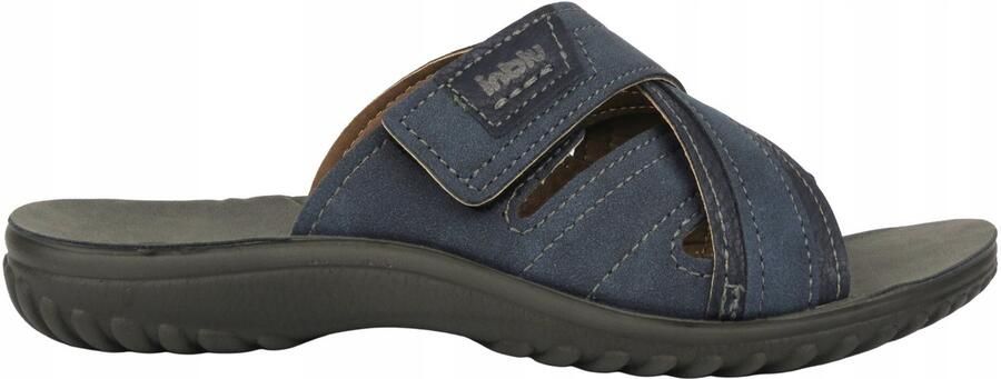 Inblu Heren Slippers FN-114 Marineblauw Zacht Licht & Comfortabel