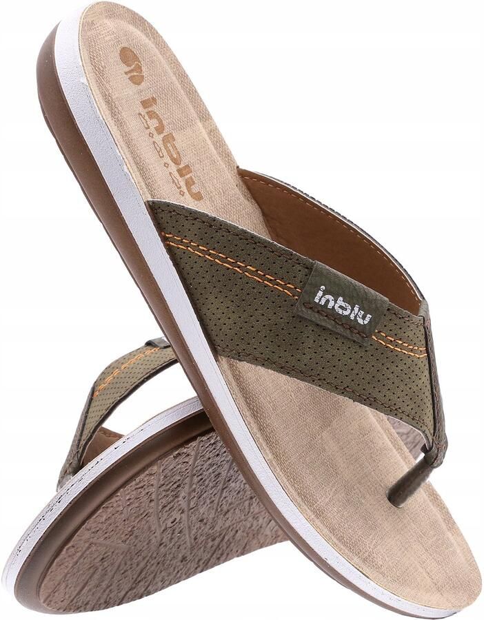 Inblu Heren Slippers IN-DA-21 Groen Olijf