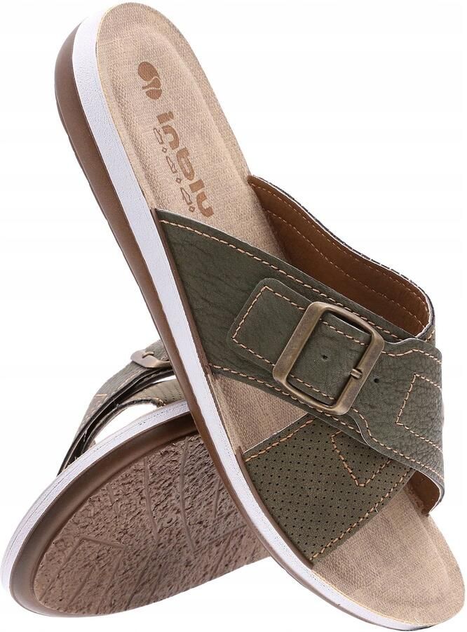 Inblu Heren Slippers IN-DA-24 Groen
