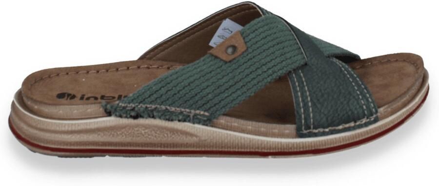 Inblu Slippers Heren Groen