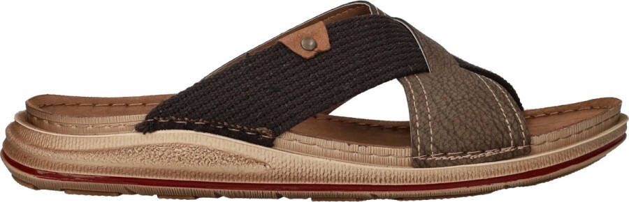 InBlue Inblu Slippers Heren Bruin