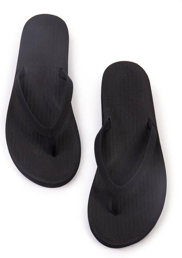 Indosole Essential Flip Flop Teenslippers Zomer slippers Dames Zwart