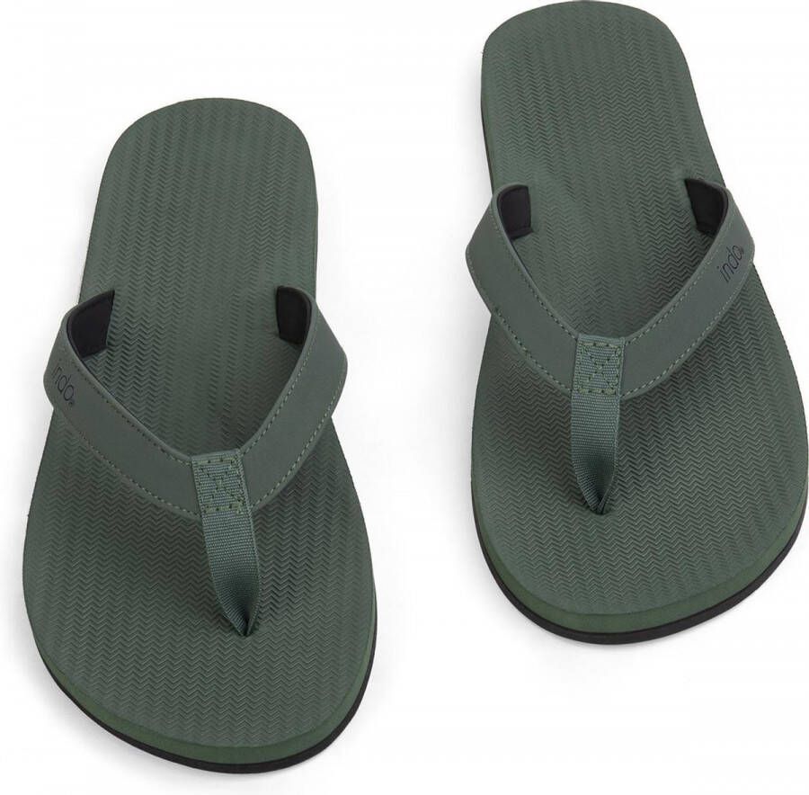 Indosole Essential Flip Flop Teenslippers Zomer slippers Heren Groen