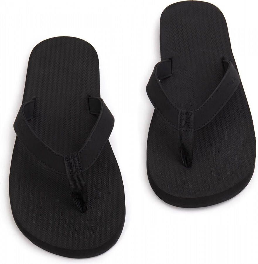 Indosole Essential Flip Flop Teenslippers Zomer slippers Heren Zwart