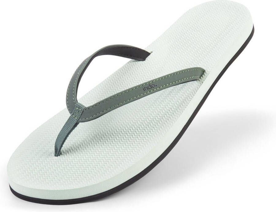 Indosole Flip Flop Color Combo Teenslippers Zomer slippers Dames Groen