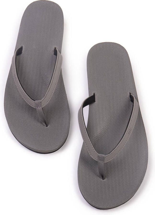 Indosole Flip Flops Essential Dames Slippers Grijs - Foto 1