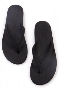 Indosole Flip Flops Essential Dames Slippers Zwart