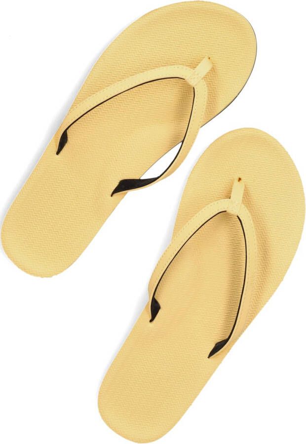 Indosole Flip Flops Essential Light Teenslippers Zomer slippers Dames Geel - Foto 4