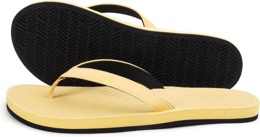 Indosole Flip Flops Essential Light Teenslippers Zomer slippers Dames Geel - Foto 5