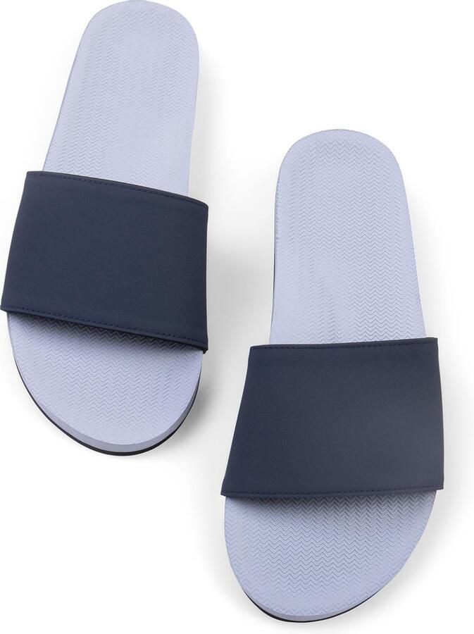 Indosole Slides Color Combo Dames Slippers Blauw