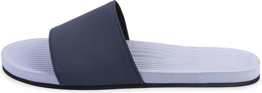 Indosole Slides Color Combo Dames Slippers Blauw
