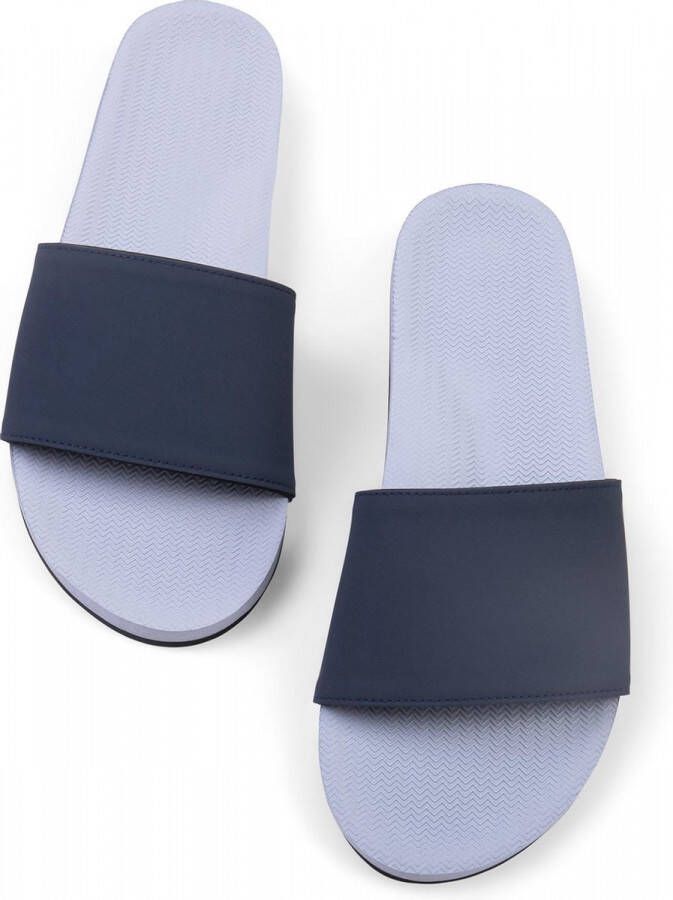 Indosole Slides Color Combo Dames Slippers Blauw
