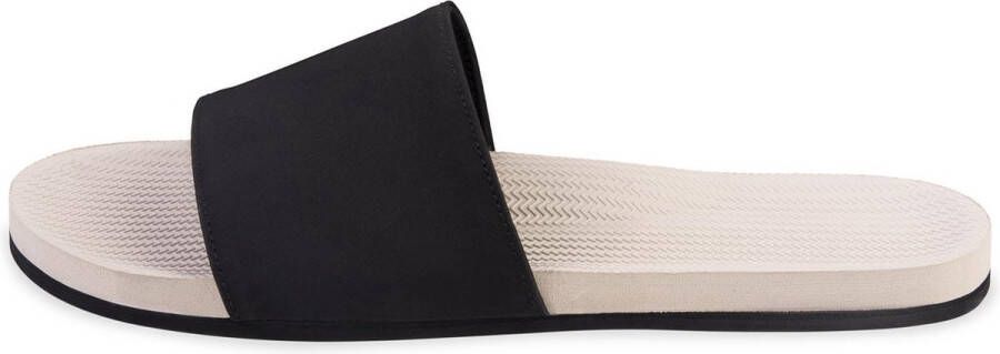 Indosole Slides Color Combo Dames Slippers Zand Zwart