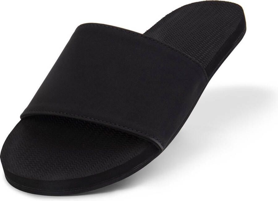 Indosole Slides Essential Dames Slippers Zwart