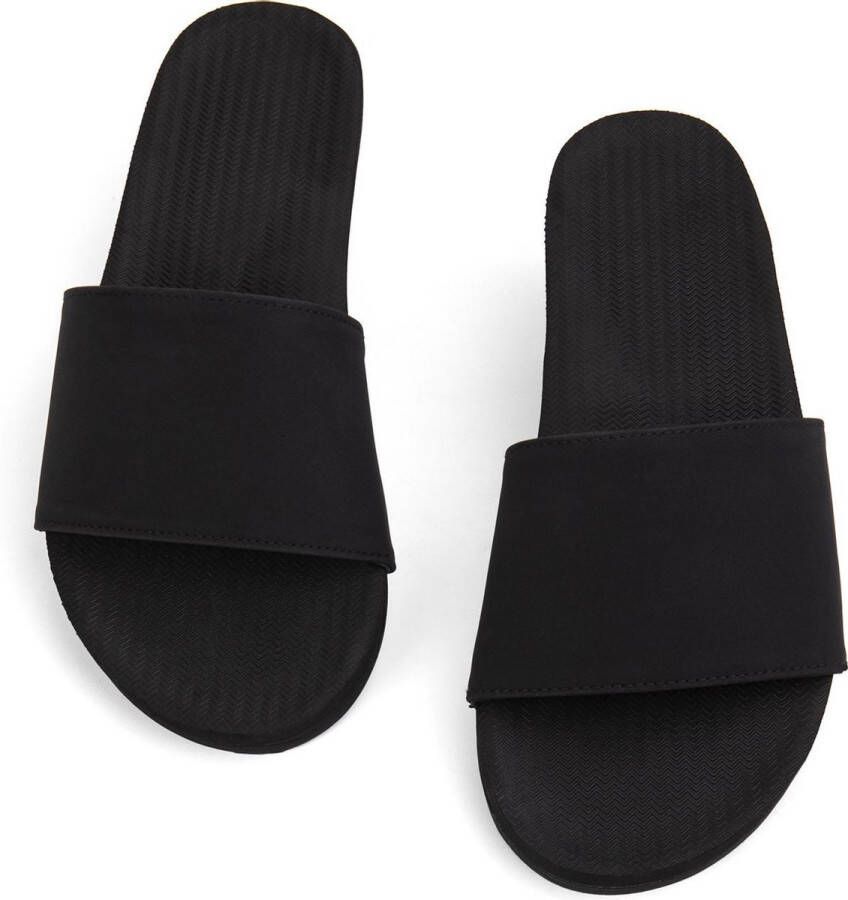 Indosole Slides Essential Dames Slippers Zwart