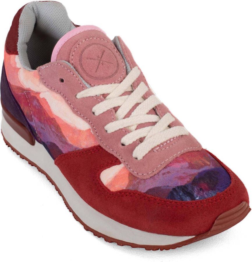 Inkkas Andes Dames Sneaker Suede Natuurprint EVA rubber zool Vintage