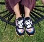 Inkkas Caladium Dames Sneaker Suede Natuurprint EVA rubber zool Vintage - Thumbnail 1