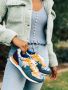 Inkkas Hendrix Dames Sneaker Suede Natuurprint EVA rubber zool Vintage - Thumbnail 3