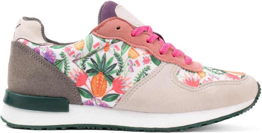Inkkas Abacaxi dames sneaker comfortabele kleurrijke Vegan sneaker met ananasprint multicolor