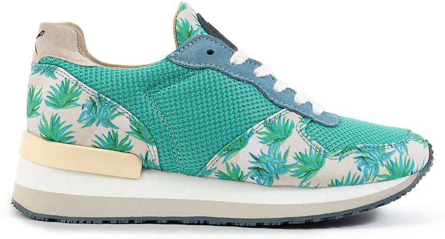 Inkkas Agave Cush Jogger extra comfortabele retro sneaker met Mexicaanse agaveprint suede