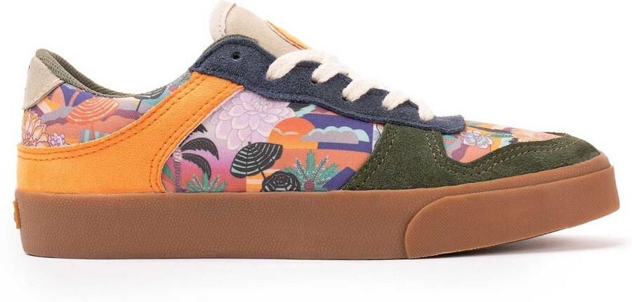 Inkkas Idyllic Ace Low Top sneaker comfortabele suède low top sneaker geïnspireerd op de diven turquoise wit beige - Foto 2