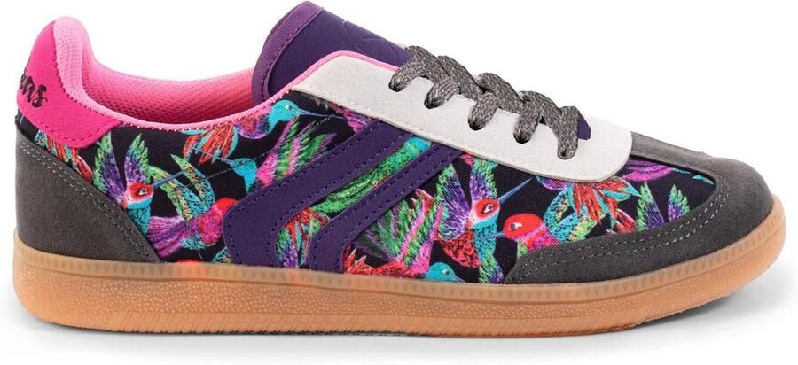 Inkkas Joya Vegan Tennis lage Vegan sneaker met kolibrieprint uit Ecuador
