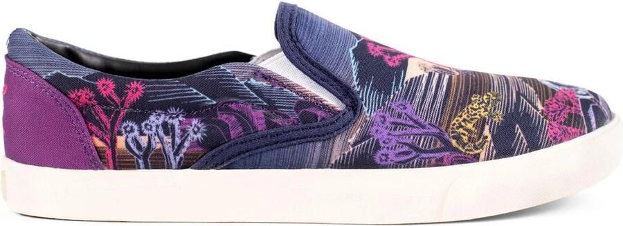 Inkkas Mohave dames Vegan Slip On comfortabele slip-on sneaker met Mojave woestijnprint lichtgewicht canvas 100% Vegan