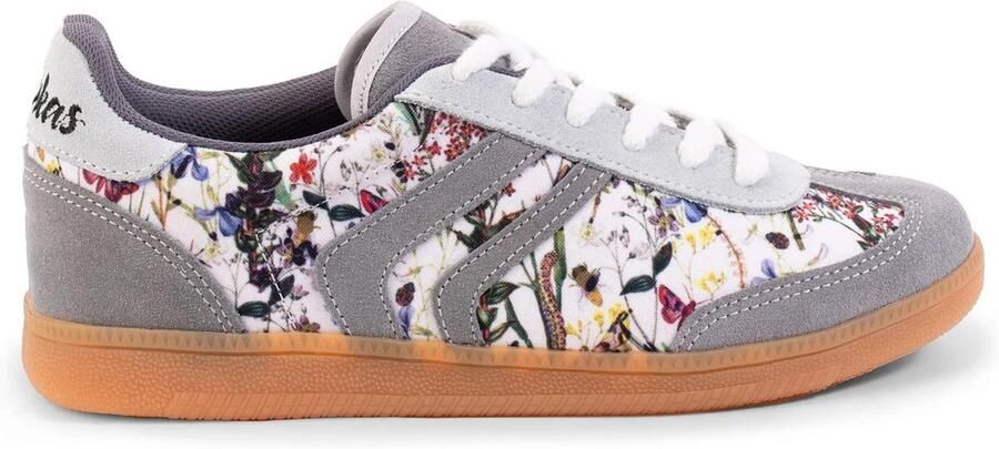 Inkkas Monterey Tennis lage retro sneaker met zachte California coast print
