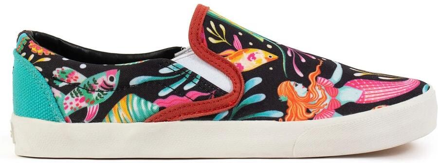Inkkas Naia SlipOn Vegan instapper met Atlantis-print