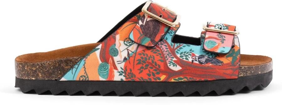 Inkkas Silvan Buckle Sandal Vegan sandaal geïnspireerd op het Zwarte Woud