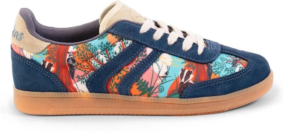 Inkkas Silvan Tennis lage retro sneaker geïnspireerd op het Zwarte Woud