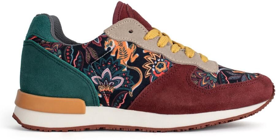 Inkkas Yuuki dames sneaker comfortabele suède sneaker met tijgerdesign multicolor - Foto 3