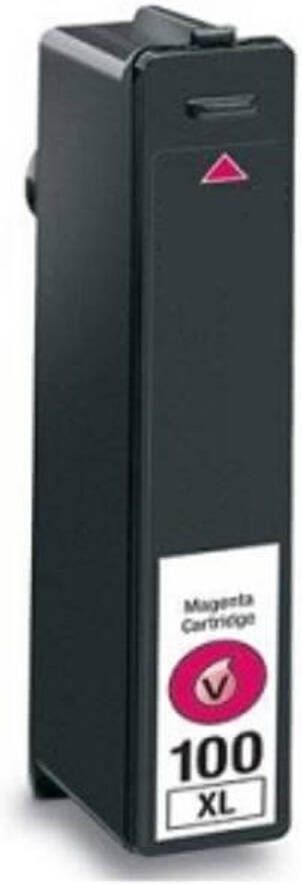 Inktkenners Inktcartridge geschikt voor Lexmark 100XL 1x Magenta geschikt voor S400 S500 S600 S800 Series Genesis Impact Interact Interpret Intuition Pinnacle Pro901 Platinum Pro900 Series Prestige Pro800 Series Prevail Pro700 Series