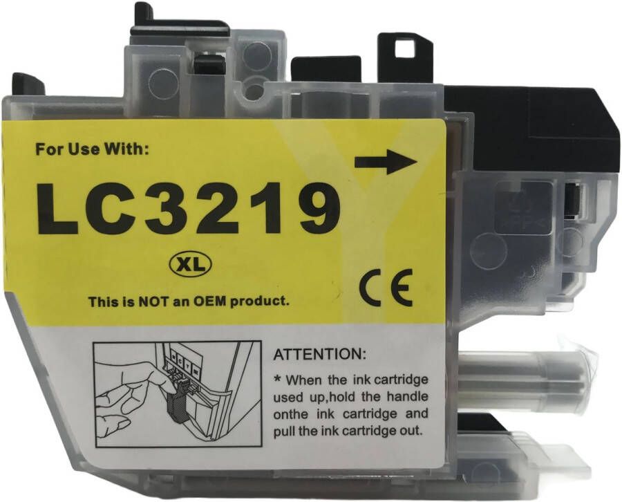 Inktkenners Inktcartridge Geschikt voor Brother L XL 1x Geel Geschikt voor Brother MF J5330 DW J5730DW J5930DW J6530DW J6535DW J6930DW J6935DW (L L )