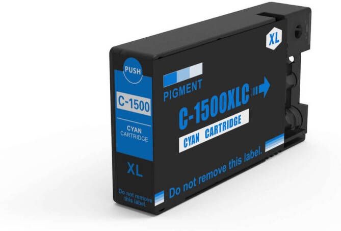 Inktkenners Inktcartridge Geschikt voor Canon PGI-1500 PGI-1500XL 1x Cyaan Geschikt voor Canon Maxify MB2050 MB2150 MB2350 MB2750 MB2755