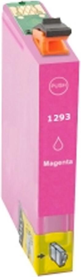 Inktkenners Inktcartridge Geschikt voor Epson T1295 T1291-1294 1x Magenta Geschikt voor printers Epson Stylus SX235W SX420W SX425W SX445W SX535WD WorkForce WF-3520 WF-3540 WF-7525 WF - Foto 4