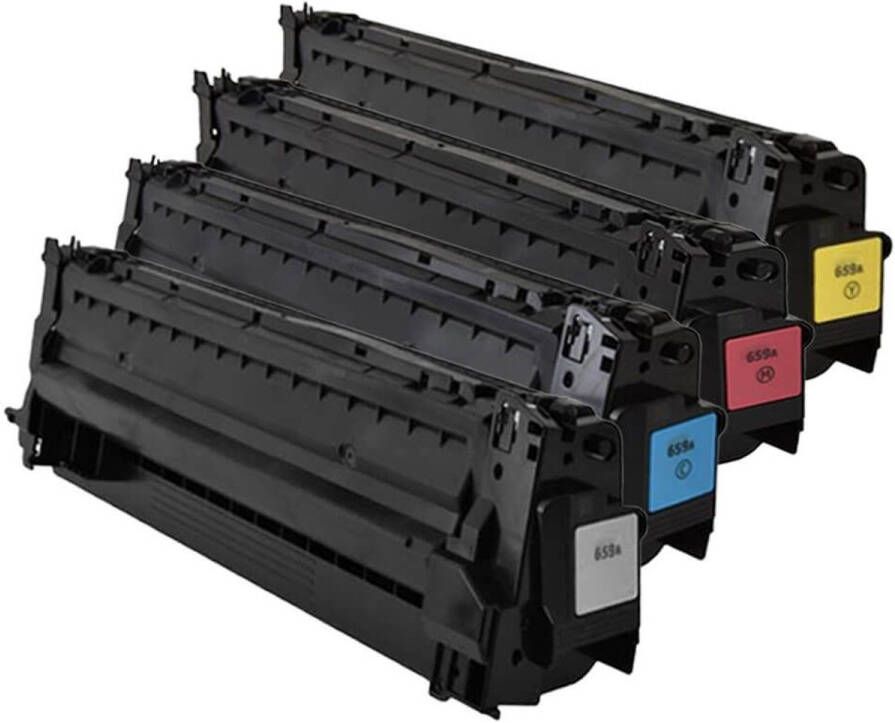 Inktkenners Toner geschikt voor HP 659A 1x Multipack geschikt voor HP W2010A W2011A W2013A W2012A Enterprise M856DN M856X MFP M776DN M776Z