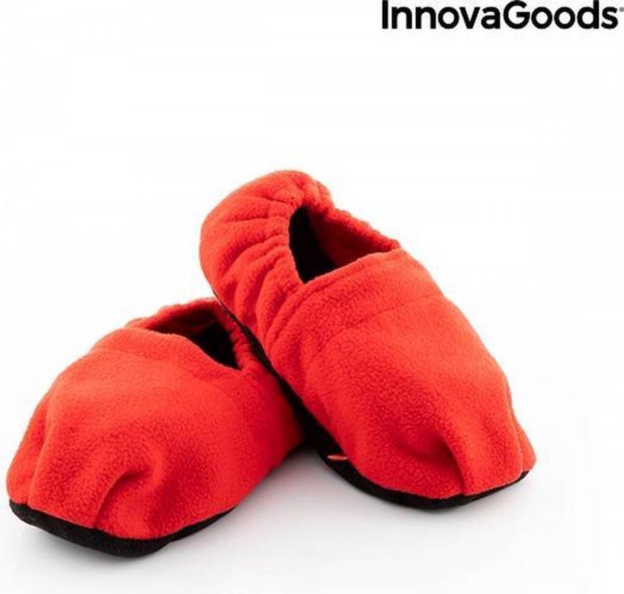 Innovagoods Pantoffels Opwarmbare Magnetron Rood