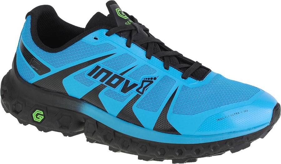 Inov-8 Trailfly Ultra G 300 Max Heren Sportschoenen Hardlopen Trail blauw zwart - Foto 2