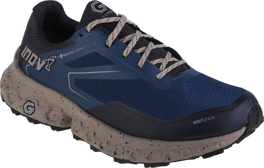 Inov-8 RocFly G 350 GTX Heren Blue Navy Taupe Wandelschoenen Standard Fit