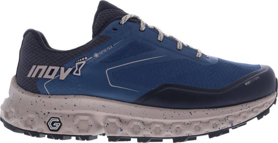 Inov-8 RocFly G 350 GTX Heren Blue Navy Taupe Wandelschoenen Standard Fit