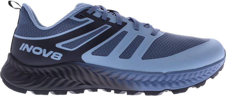 Inov-8 TrailFly Heren Blue Grey Black Slate Trailrunning schoenen Wide fit