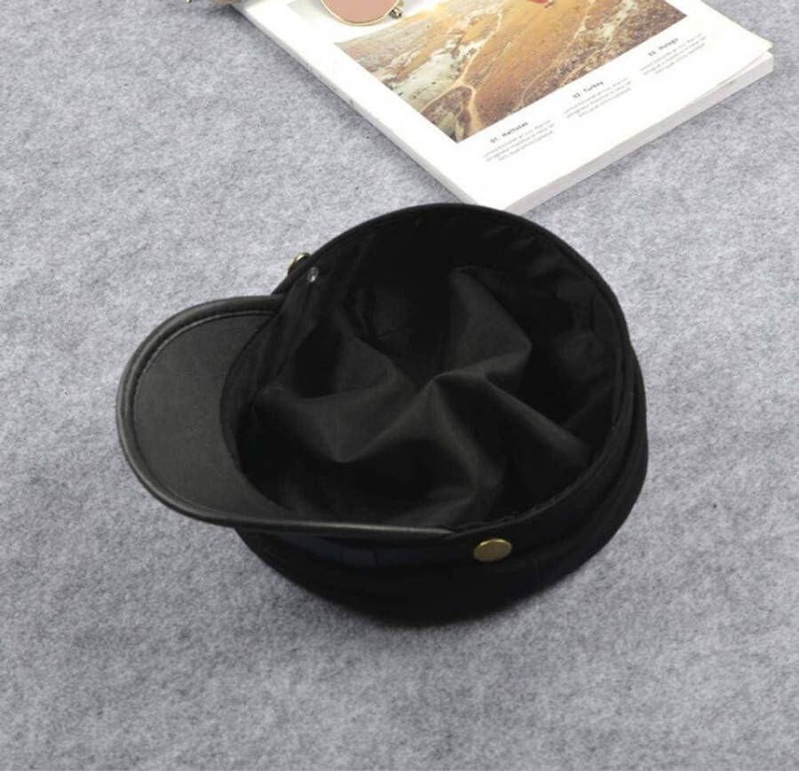 Inovra Klassieke unisex chauffeurshoed voor en nen (zwart) met toegevoegde zoekwoorden: mode fiddler zeiler