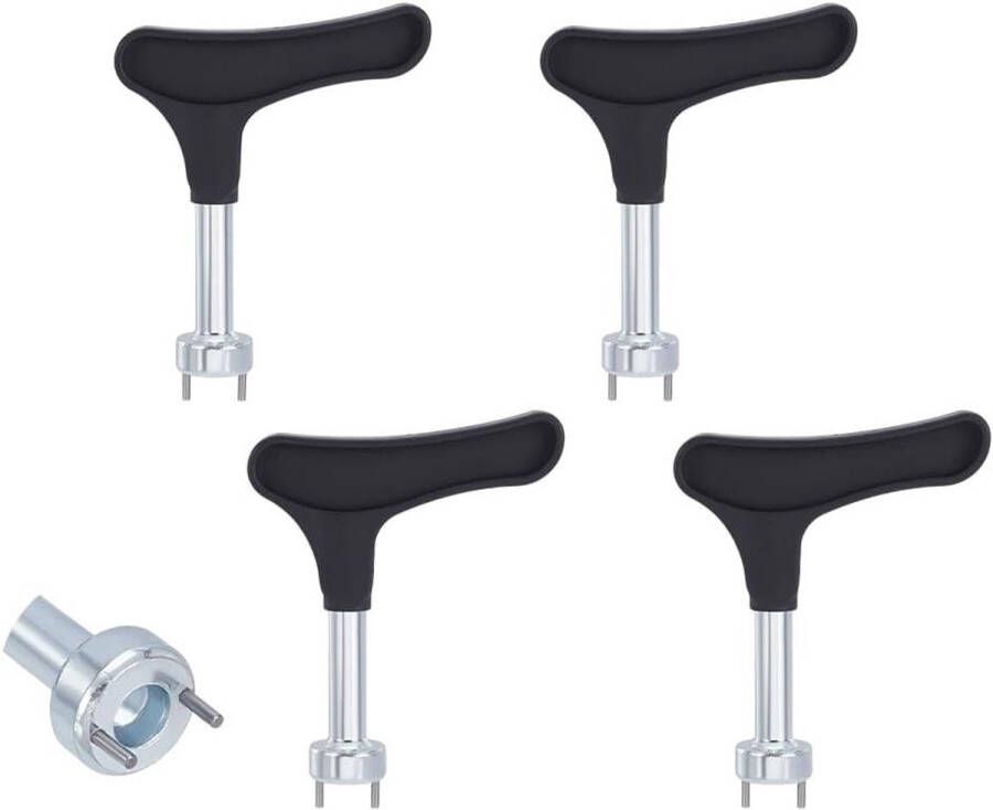 Inovra RVS Golfschoenen Spike Tool voor Vervanging en Aanpassing Set van 4 Stuks
