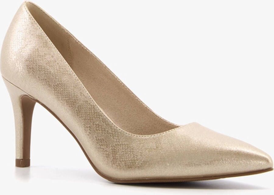 Into Forty Six dames pumps champagne Goud