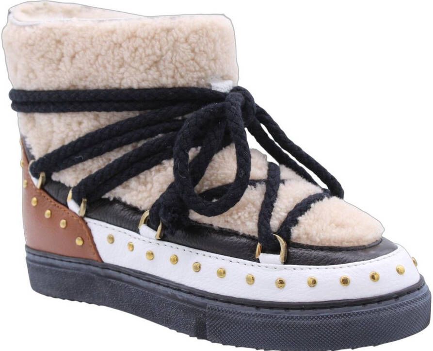 INUIKII Vachtlaarzen Dames Curly Rock Maat: 37 Materiaal: Lakleer Kleur: Cognac - Foto 2