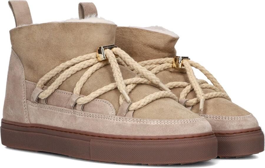 Inuikii Tijdloze Elegantie Gecombineerd met Functionaliteit Lage Sneaker Beige Dames - Foto 4