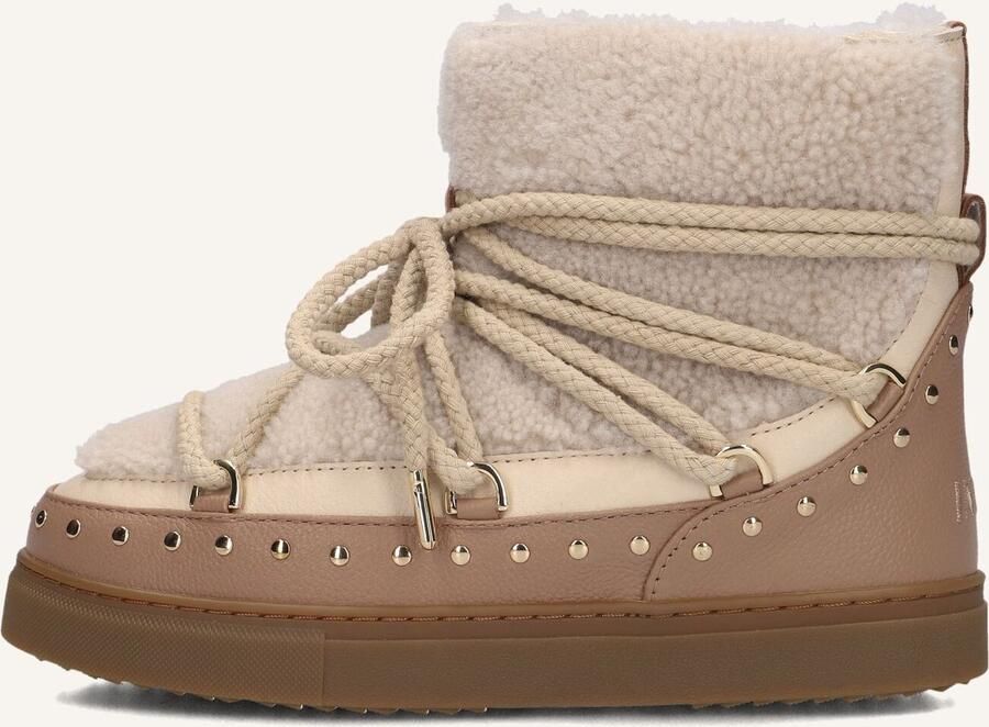 INUIKII Curly Rock Laarzen Faux Fur Dames Beige - Foto 6